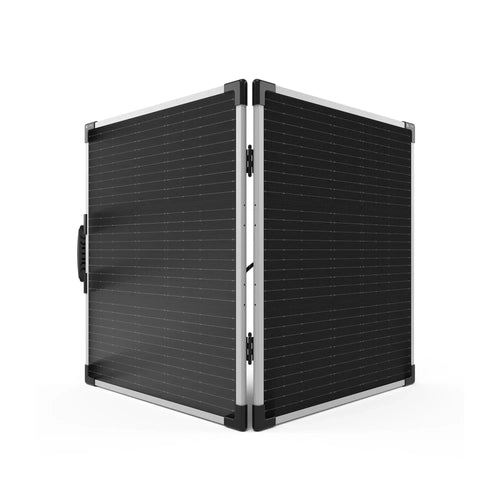 Lion Energy 100W LW Solar Panel 12V, portable folding design with handle for off-grid charging