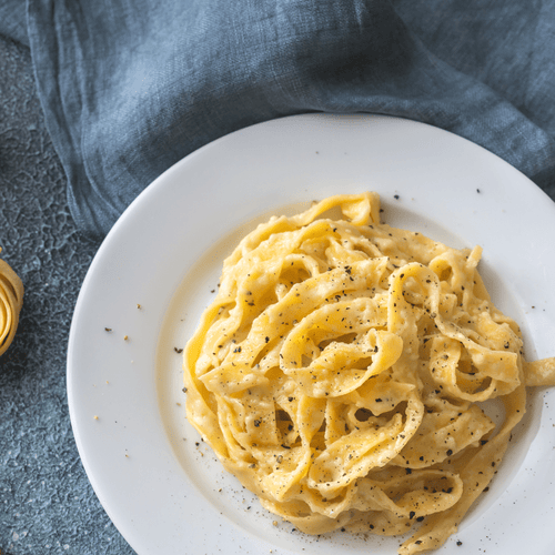 ReadyPantry One Month Food Supply, fettuccine pasta with creamy sauce, long-term survival food
