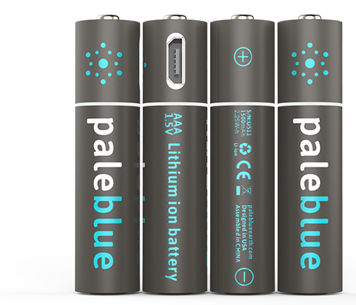 Pale Blue - Les piles rechargeables innovantes