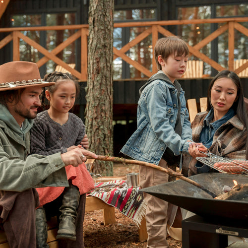 Black Beard Fire Starters Fire Plugs tinder lights campfire for family grilling sausages over a fire pit