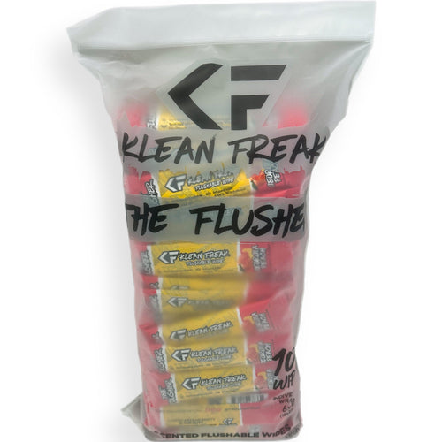 The Flusher - 100 Pack - Flushable Wipes