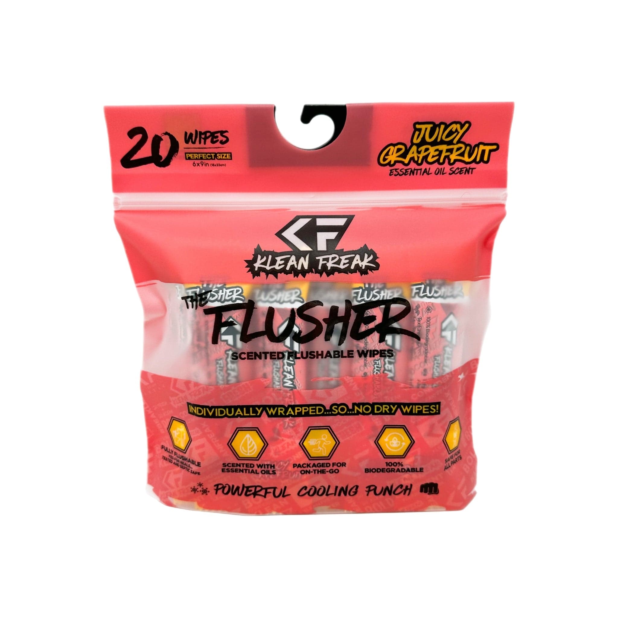 The Flusher 20 Pack - Flushable Wipes – Uncharted Supply Company