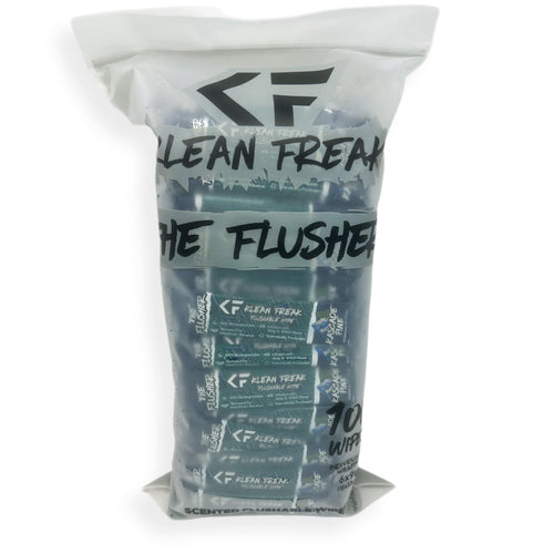The Flusher - 100 Pack - Flushable Wipes
