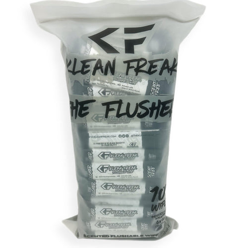 The Flusher - 100 Pack - Flushable Wipes