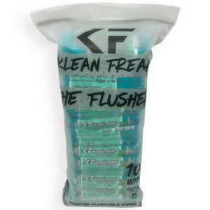 The Flusher - 100 Pack - Flushable Wipes