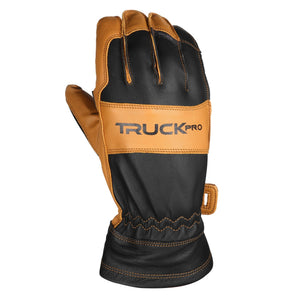 TRUCK M4 black and tan leather work glove with TRUCK PRO logo