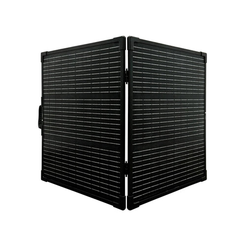100W LW Solar Panel 24V, black foldable portable solar panel by Lion Energy Staging