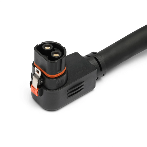 Lion Safari XP Expansion Pack black electrical power connector with orange seal and 'PUSH' release clasp