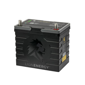 UT 1300 BT-H Lion Energy lithium iron phosphate battery, a black deep cycle power battery