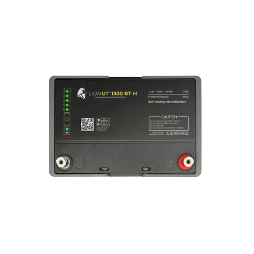 Lion Energy UT 1300 BT-H lithium iron phosphate battery, 12.8V 105Ah self-heating, with status display