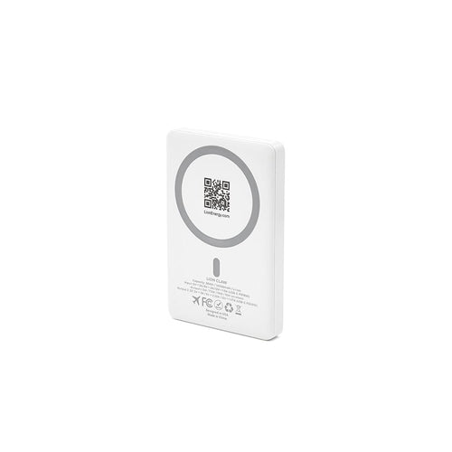 Lion Claw white magnetic wireless power bank by Lion Energy Staging, portable charger