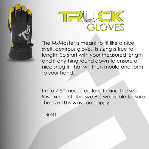 MxMaster black and yellow TRUCK performance glove
