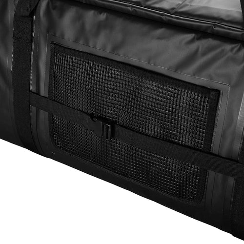 Bakcou Insulated Cooler/Gear Bag, black waterproof fabric with side mesh pocket and adjustable buckle strap