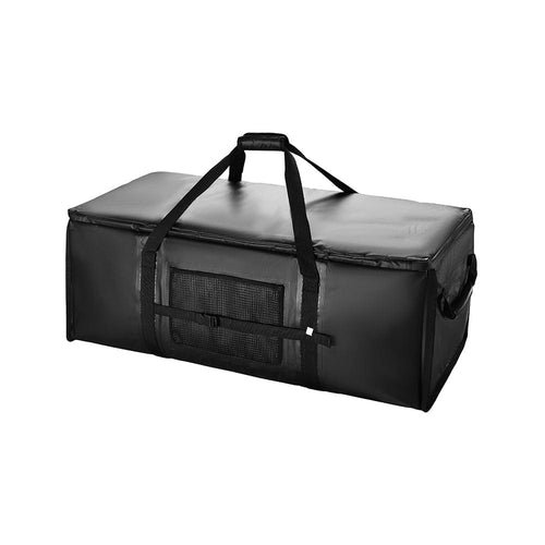 Bakcou Insulated Cooler/Gear Bag, large black rectangular cooler with top handles and front mesh pocket