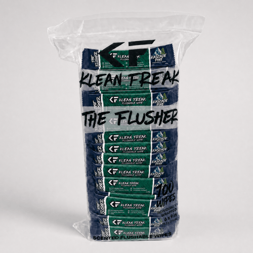 The Flusher - 100 Pack - Flushable Wipes