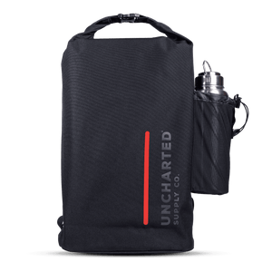 Black seventy2 core shell with water bottle