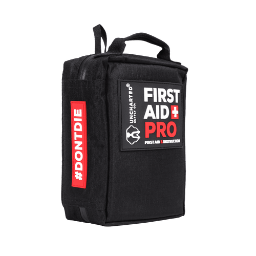 three fourths view of first aid pro