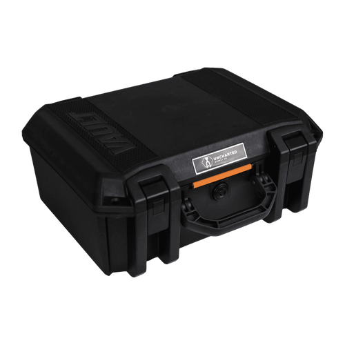 Black hard-shell protective roadster case