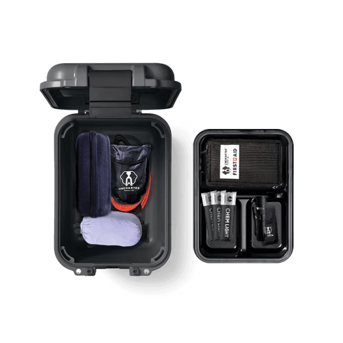 open overlander with contents inside