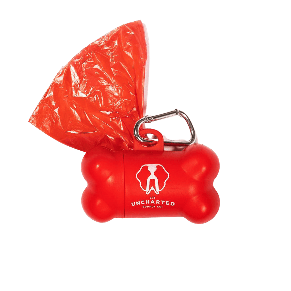 3pcs Red Portable Pet Poop Garbage Bag For Dog For Outdoor