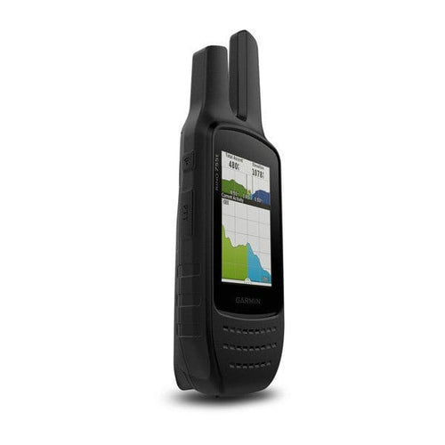 Garmin Rino® 700 black rugged handheld GPS two-way radio with data on screen