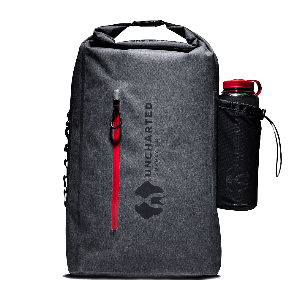 Custom Logo 55L Waterproof Zipper Dry Bag Backpack with Clear