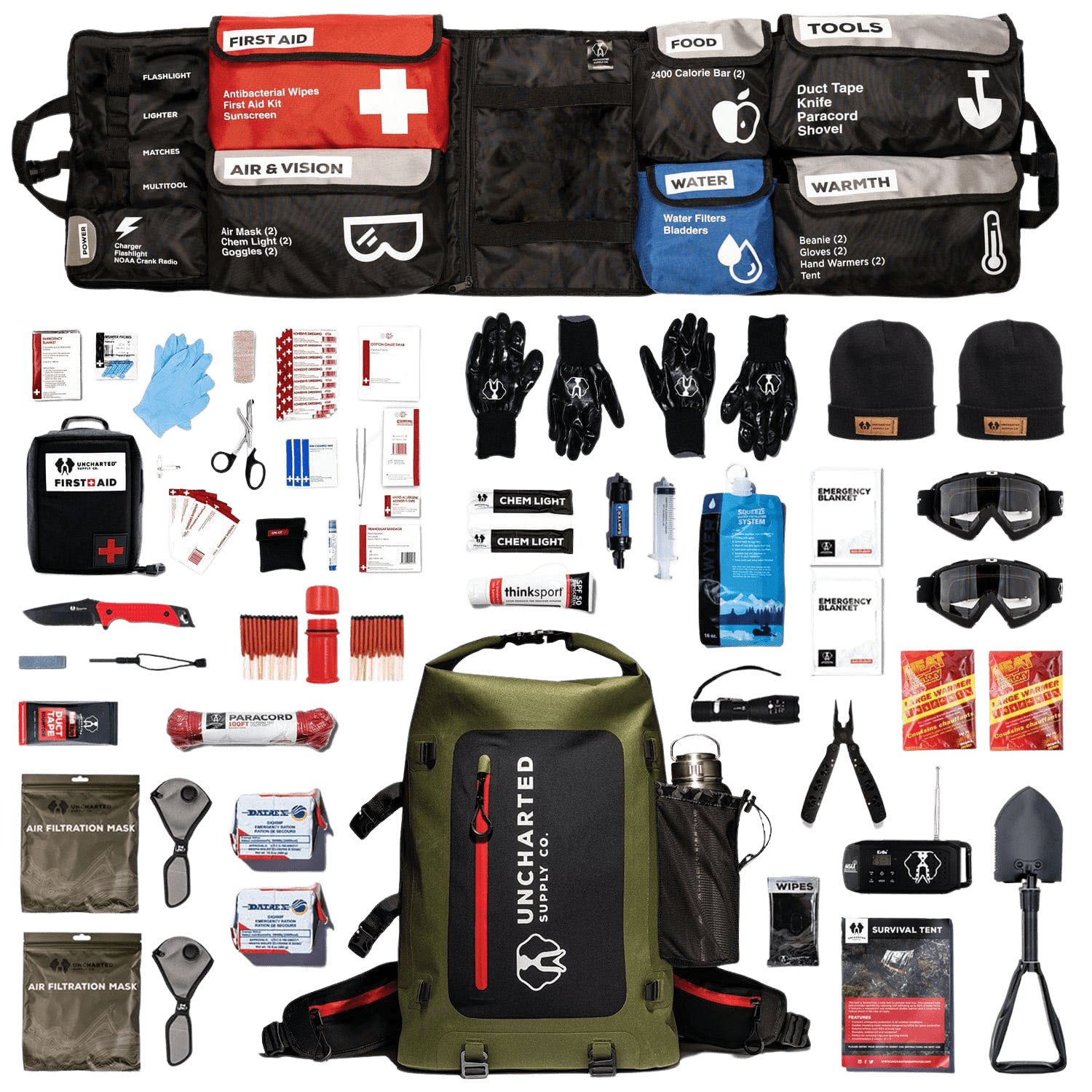 Uncharted Supply Co. SEVENTY2 Pro Survival System - Black